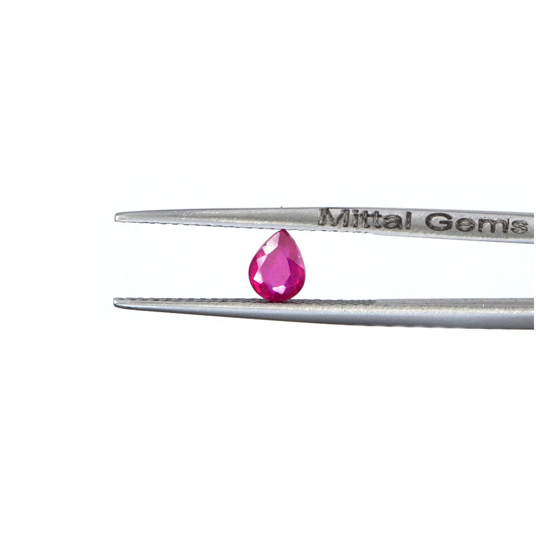 Natural Bangkok Ruby Calibrated Pears | 5x6mm & 6x7mm