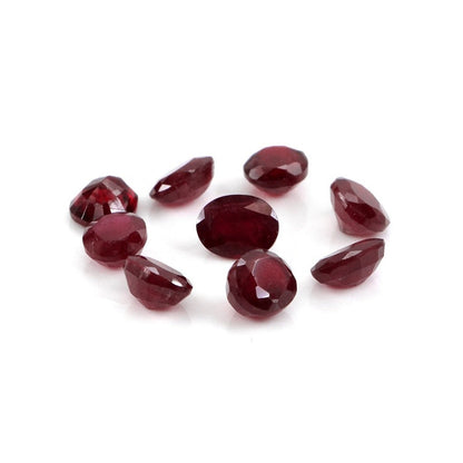Natural Bangkok Ruby Calibrated Ovals | 3x4mm & 4x5mm
