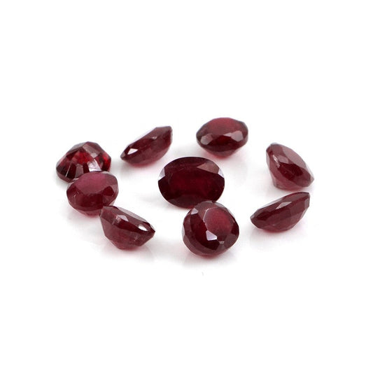 Natural Bangkok Ruby Calibrated Ovals | 3x4mm & 4x5mm