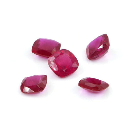 Natural Bangkok Ruby Calibrated Cushions | 8mm & 9mm
