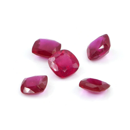 Natural Bangkok Ruby Calibrated Cushions | 8mm & 9mm