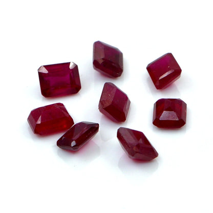 Natural Bangkok Ruby Calibrated Octagons | 6x7mm & 7x8mm