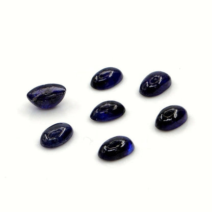 Natural Bangkok Blue Sapphire Calibrated Cabochon Ovals | 3x5mm & 4x6mm
