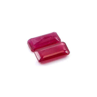Natural Bangkok Ruby Calibrated Octagons | 5x10mm & 6x12mm