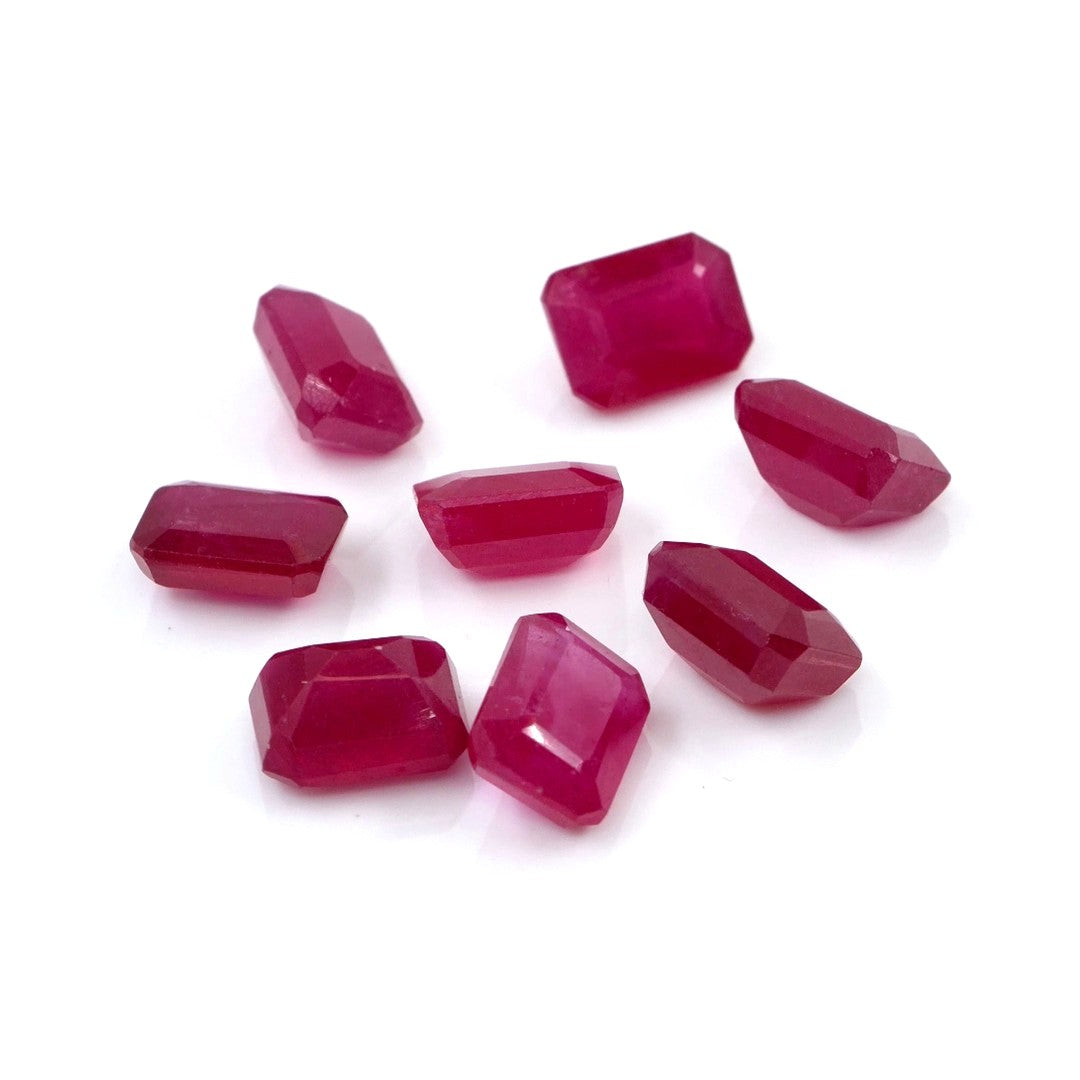 Natural Bangkok Ruby Calibrated Octagons | 6x8mm & 7x9mm