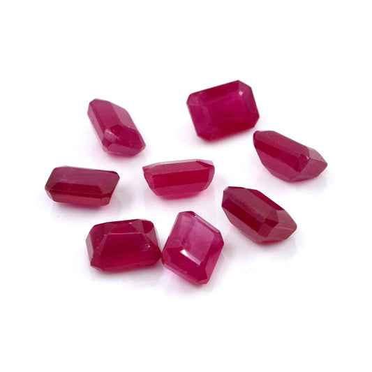 Natural Bangkok Ruby Calibrated Octagons | 6x8mm & 7x9mm