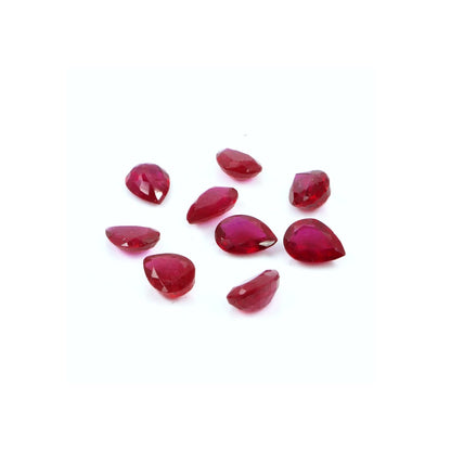 Natural Bangkok Ruby Calibrated Pears | 3x5mm & 4x6mm