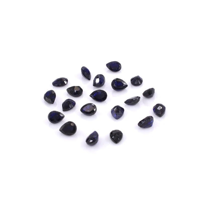 Natural Bangkok Blue Sapphire Calibrated Pears | 3x4mm & 4x5mm