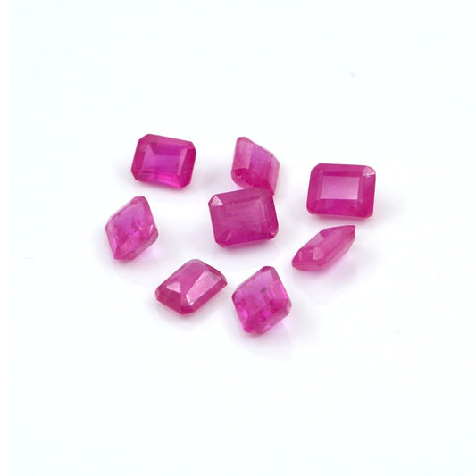 Natural Bangkok Ruby Calibrated Octagons | 3x4mm & 4x5mm