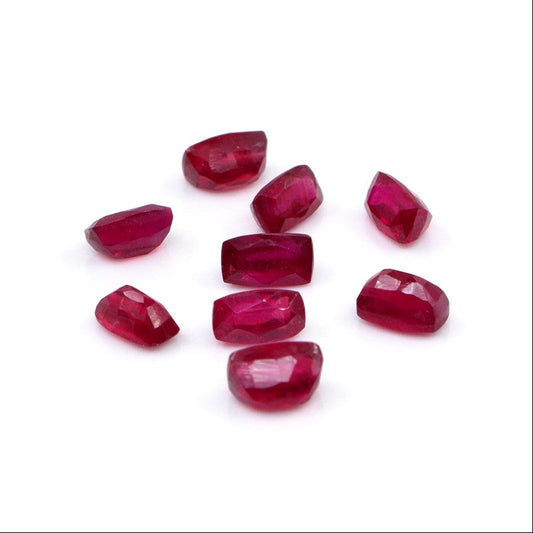 Natural Bangkok Ruby Calibrated Long Cushion | 2x4mm