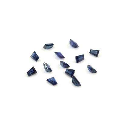 Natural Untreated Blue Sapphire Calibrated Tapper Baguettes | 1.5x2x4mm & 2x3x4mm