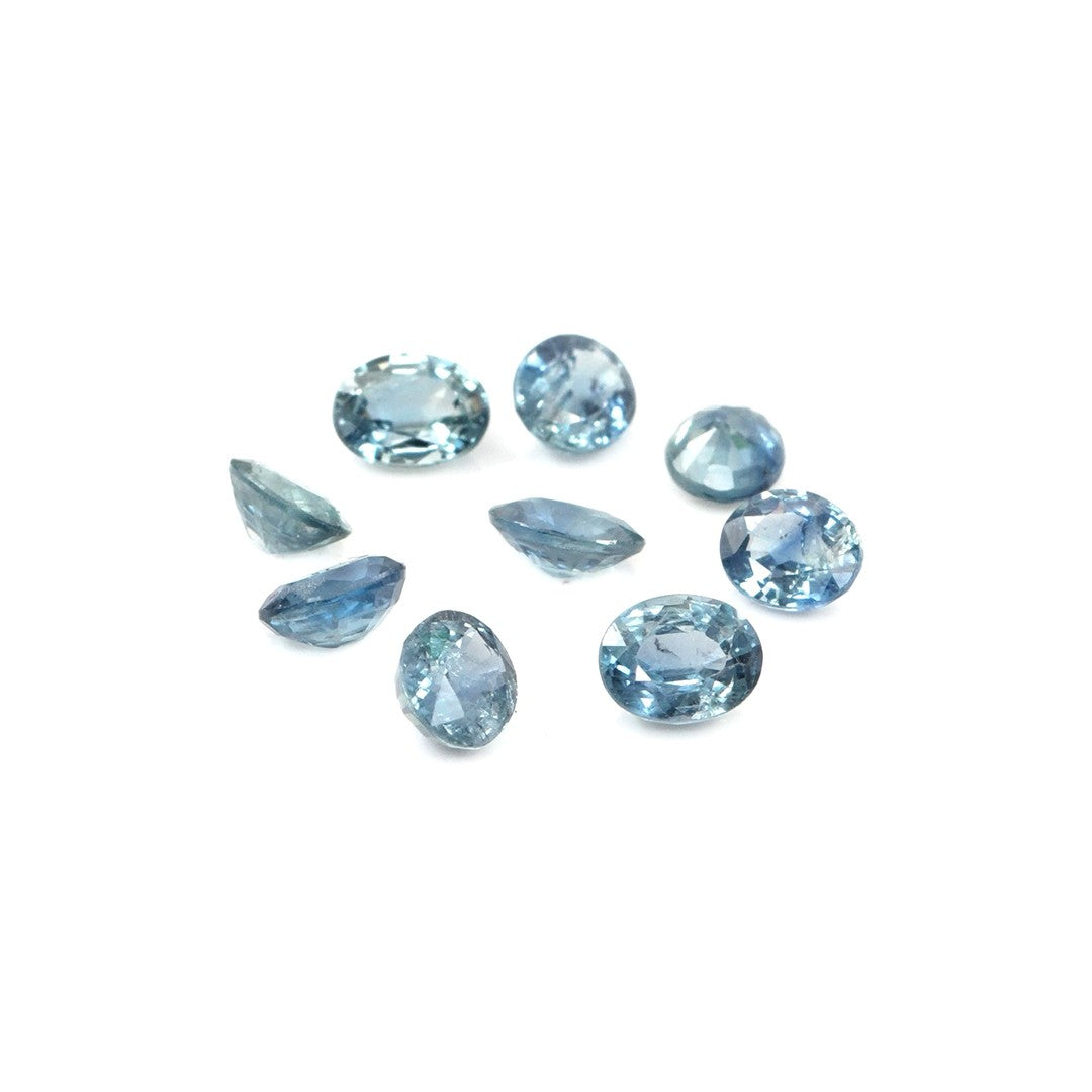 Natural Untreated Blue Sapphire Calibrated Ovals | 3x4mm & 4x5mm