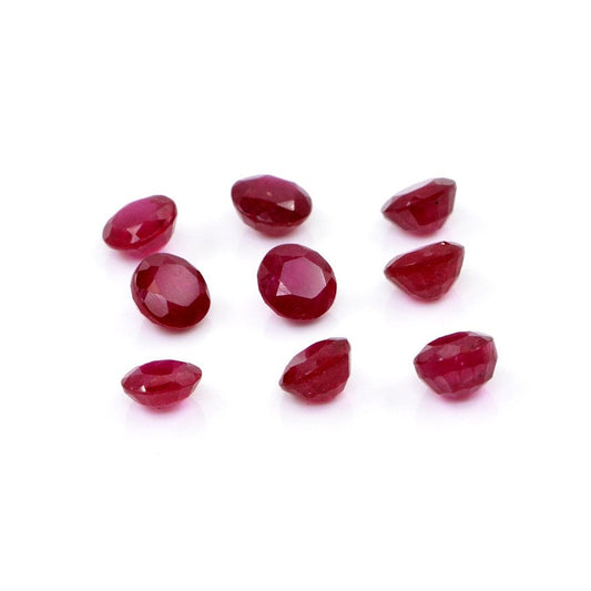 Natural Bangkok Ruby Calibrated Rounds | 4mm & 5mm