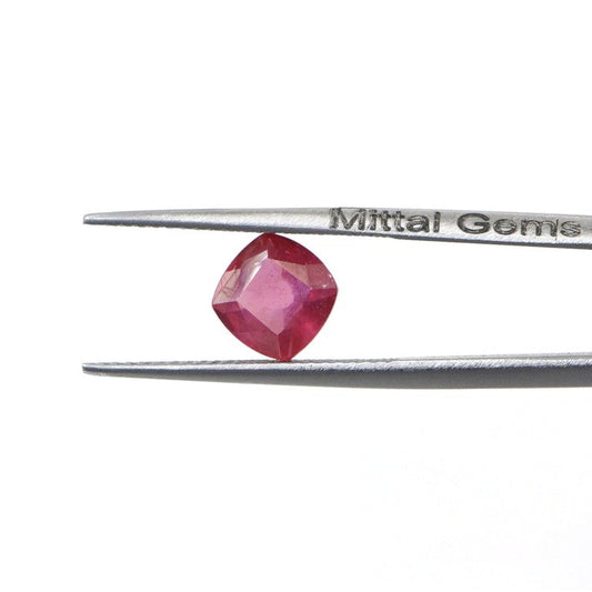 Natural Bangkok Ruby Calibrated Cushions | 6mm & 7mm