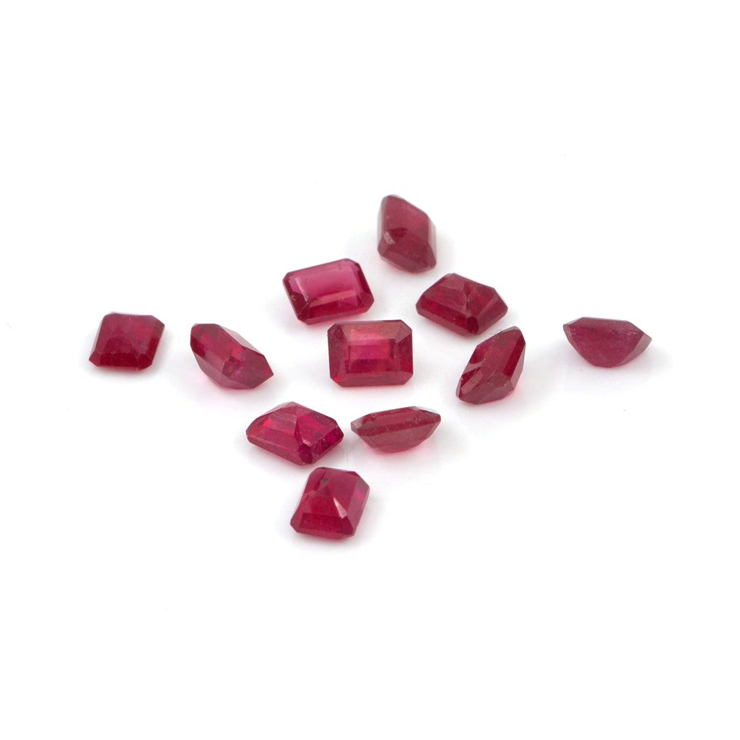 Natural Bangkok Ruby Calibrated Octagons | 5x6mm & 6x7mm