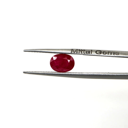 Natural Untreated Mozambique Ruby Calibrated Ovals | 5x7mm & 6x8mm