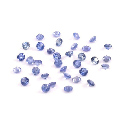 Natural Untreated Blue Sapphire Calibrated Rounds | 1mm & 1.25mm