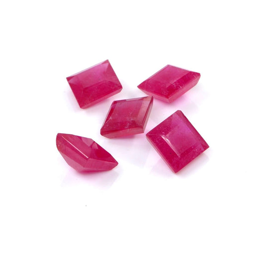Natural Bangkok Ruby Calibrated Squares | 8mm & 9mm