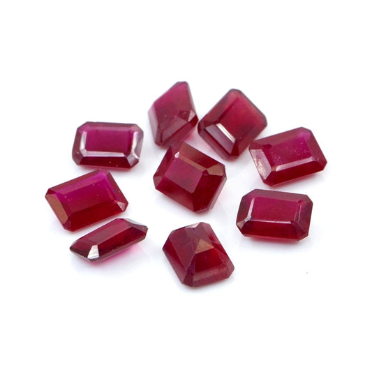 Natural Bangkok Ruby Calibrated Octagons | 6x8mm & 7x9mm