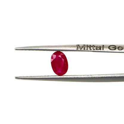 Natural Untreated Mozambique Ruby Calibrated Ovals | 3x5mm & 4x6mm