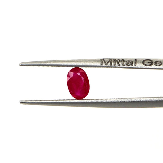 Natural Untreated Mozambique Ruby Calibrated Ovals | 3x5mm & 4x6mm
