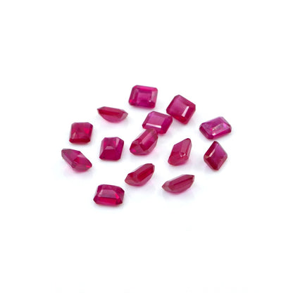 Natural Bangkok Ruby Calibrated Octagons | 3x4mm & 4x5mm