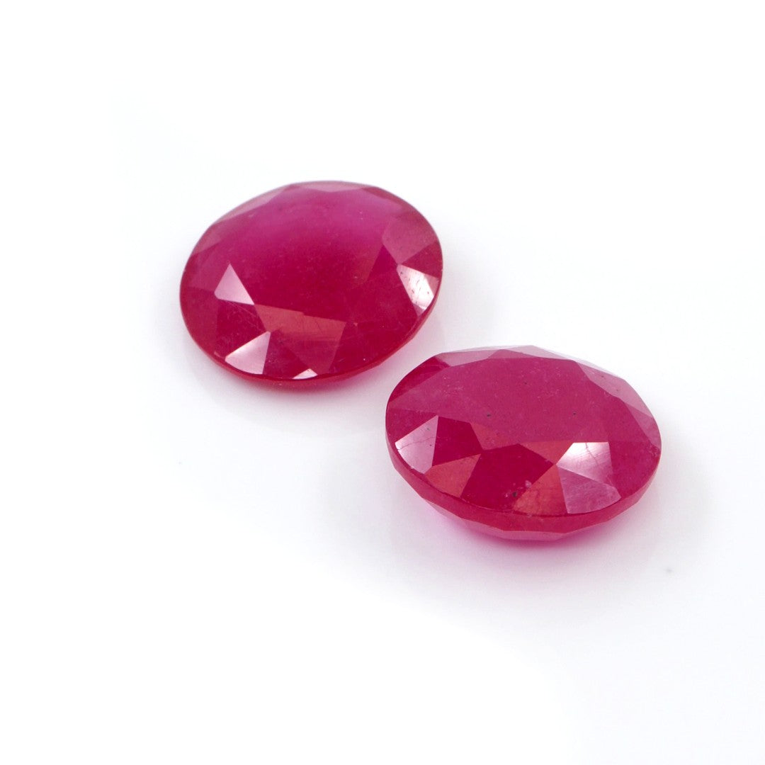 Natural Bangkok Ruby Calibrated Rounds | 16mm & 17mm
