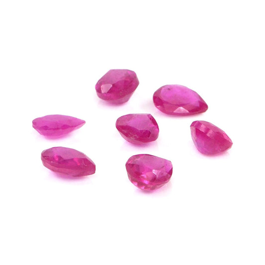 Natural Bangkok Ruby Calibrated Pears | 3x4mm & 4x5mm