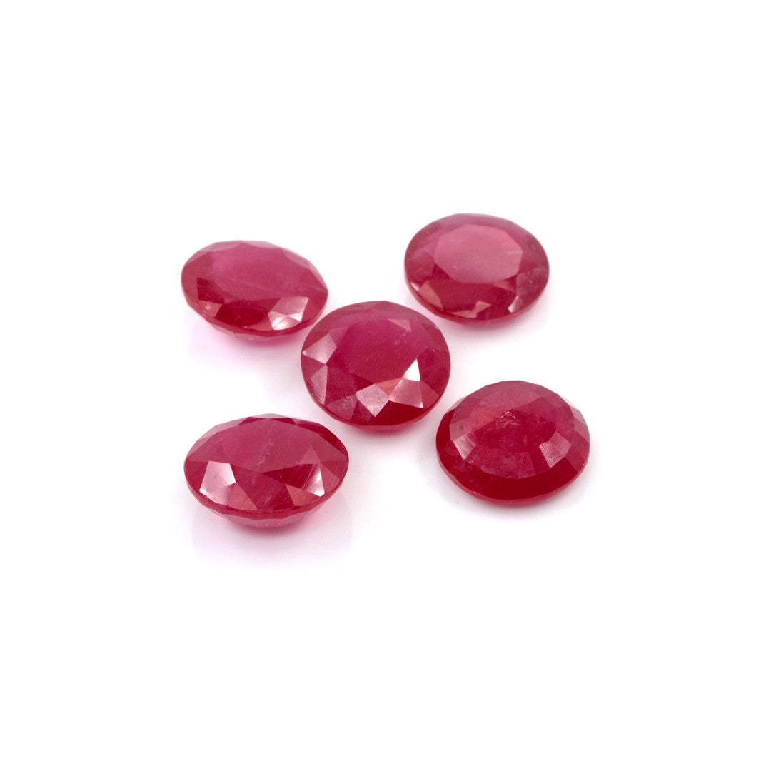 Natural Bangkok Ruby Calibrated Rounds | 11mm & 12mm