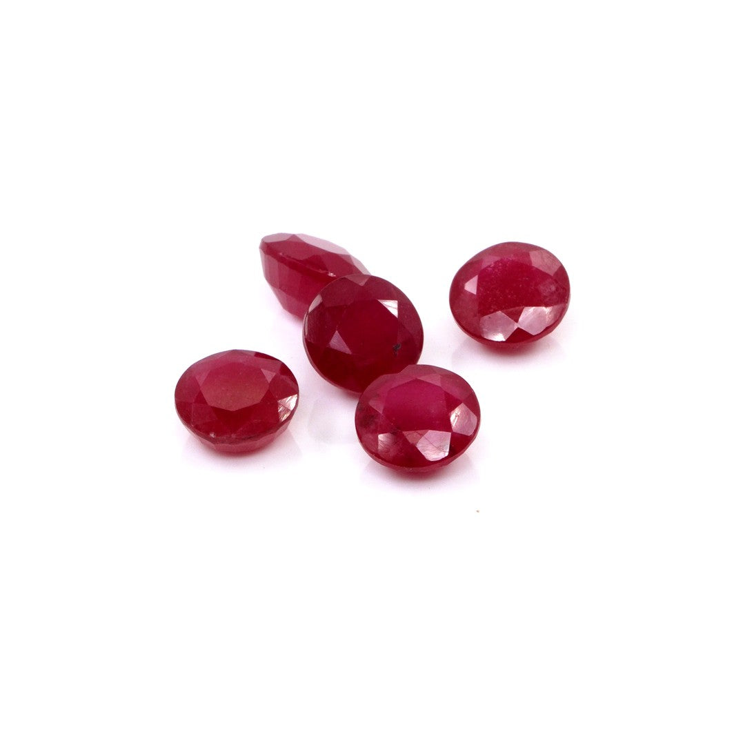 Natural Bangkok Ruby Calibrated Rounds | 8mm & 9mm