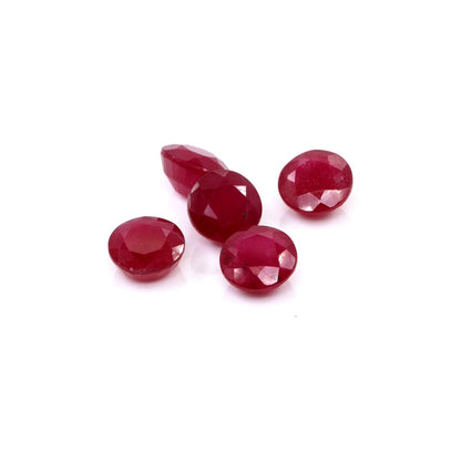 Natural Bangkok Ruby Calibrated Rounds | 8mm & 9mm