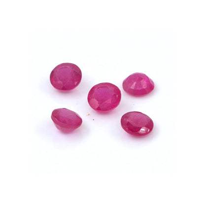 Natural Bangkok Ruby Calibrated Rounds | 4mm & 5mm