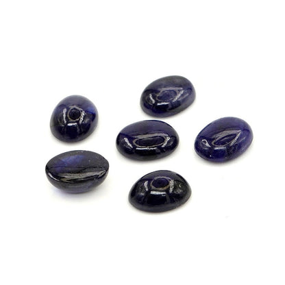 Natural Bangkok Blue Sapphire Calibrated Cabochon Ovals | 7x9mm & 8x10mm