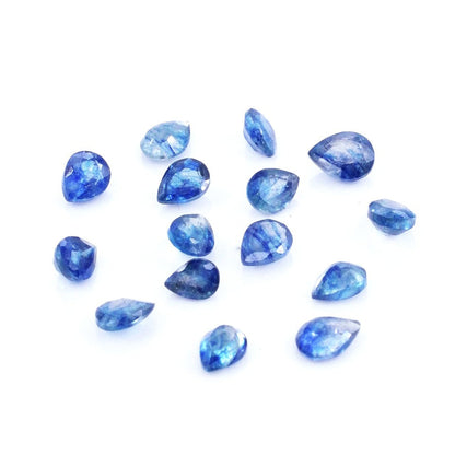 Natural Bangkok Blue Sapphire Calibrated Pears | 3x4mm & 4x5mm