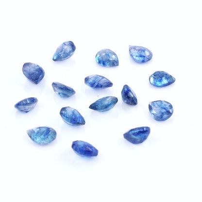Natural Bangkok Blue Sapphire Calibrated Pears | 3x4mm & 4x5mm