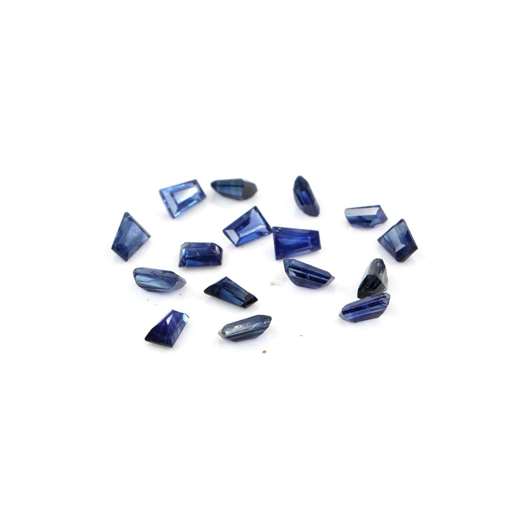 Natural Untreated Blue Sapphire Calibrated Tapper Baguettes | 1.5x2x4mm & 2x3x4mm