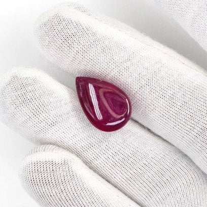 Natural Bangkok Ruby Cabochon Pears | 21.59cts