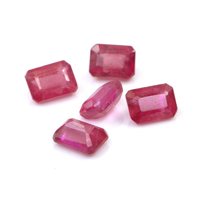 Natural Bangkok Ruby Calibrated Octagons | 5x7mm & 6x8mm