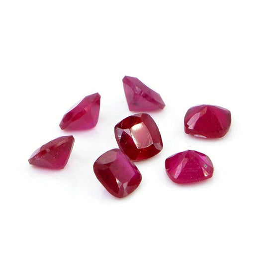Natural Bangkok Ruby Calibrated Cushions | 4mm & 5mm