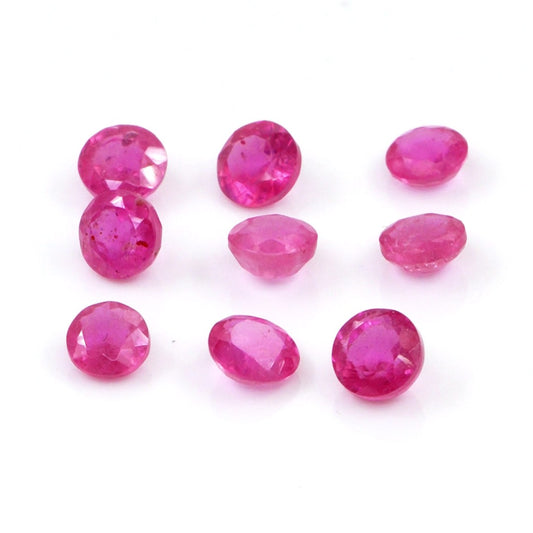 Natural Bangkok Ruby Calibrated Rounds | 3mm & 3.5mm