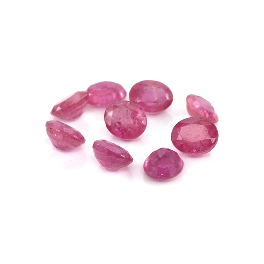 Natural Bangkok Ruby Calibrated Ovals | 3x4mm & 4x5mm