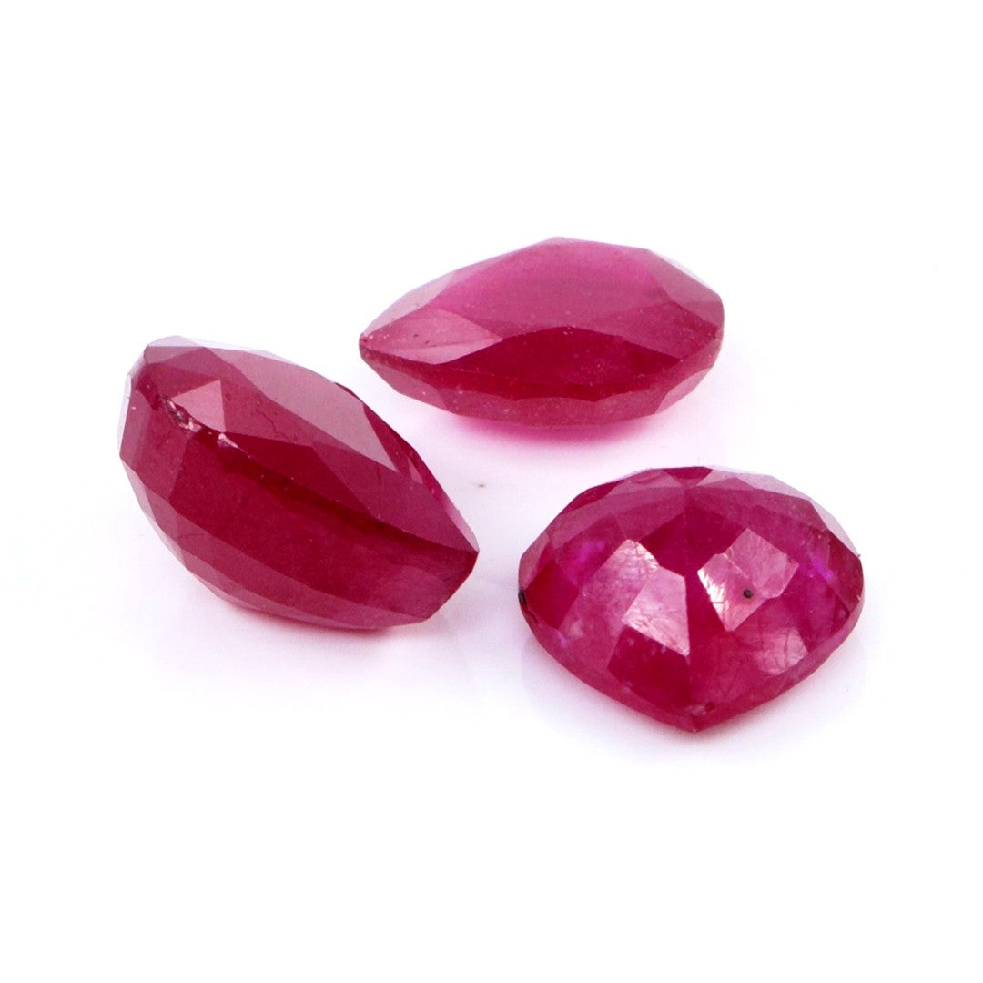 Natural Bangkok Ruby Calibrated Pears | 11x12mm & 12x13mm