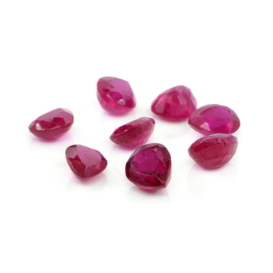 Natural Bangkok Ruby Calibrated Pears | 7x8mm & 8x9mm