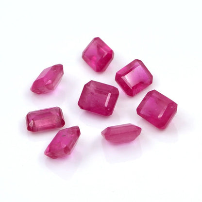 Natural Bangkok Ruby Calibrated Octagons | 3x4mm & 4x5mm