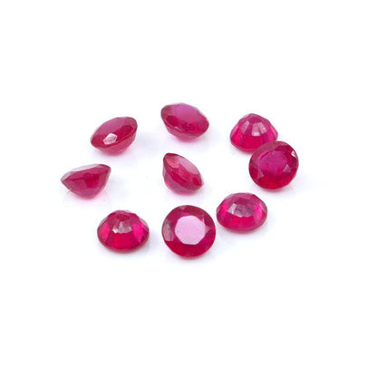 Natural Bangkok Ruby Calibrated Rounds | 4mm & 4.5mm