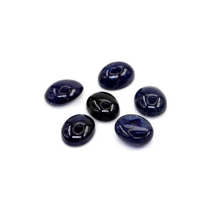 Natural Bangkok Blue Sapphire Calibrated Cabochon Ovals | 9x11mm & 10x12mm