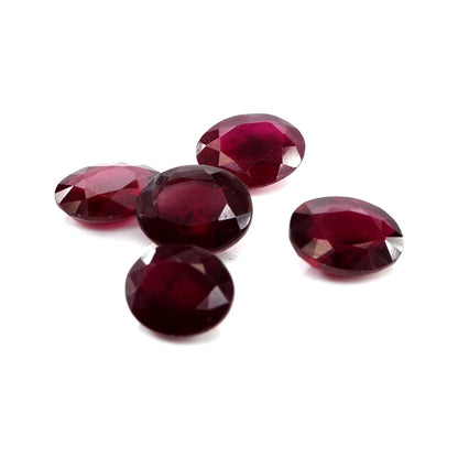 Natural Bangkok Ruby Calibrated Ovals | 7x9mm & 8x10mm