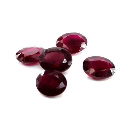 Natural Bangkok Ruby Calibrated Ovals | 7x9mm & 8x10mm