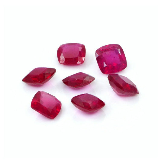 Natural Bangkok Ruby Calibrated Cushions | 4mm & 5mm