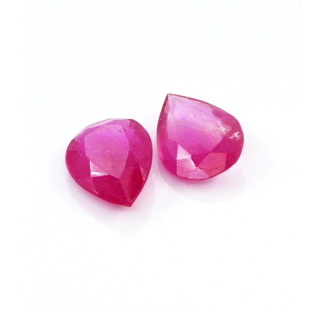 Natural Bangkok Ruby Calibrated Pears | 9x13mm & 10x15mm